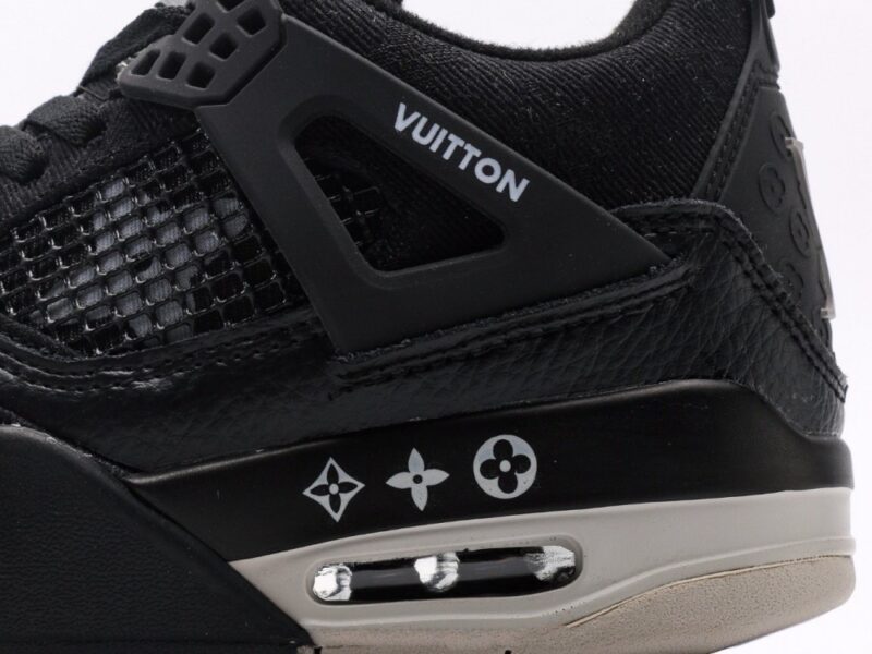 【AT3227】Louis Vuitton x Air Jordan 4 Retro ルイ・ヴィトン x エア・ジョーダン 4 レトロ バスケットボールシューズコレクション。革素材を使用して作られた組み立て靴。