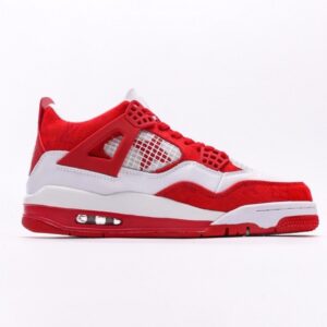 【AT3228】Louis Vuitton x Air Jordan 4 Retro ルイ・ヴィトン×エアジョーダン4レトロバスケットボールシューズシリーズ。シューズ全体はレザー素材で作られ、アッパーには白色のLVプリントが主体となっています。