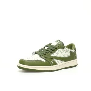 【AT3237】Louis Vuitton x Travis Scott x Nike Air Jordan 1 Low OG SP"LV Monogram"