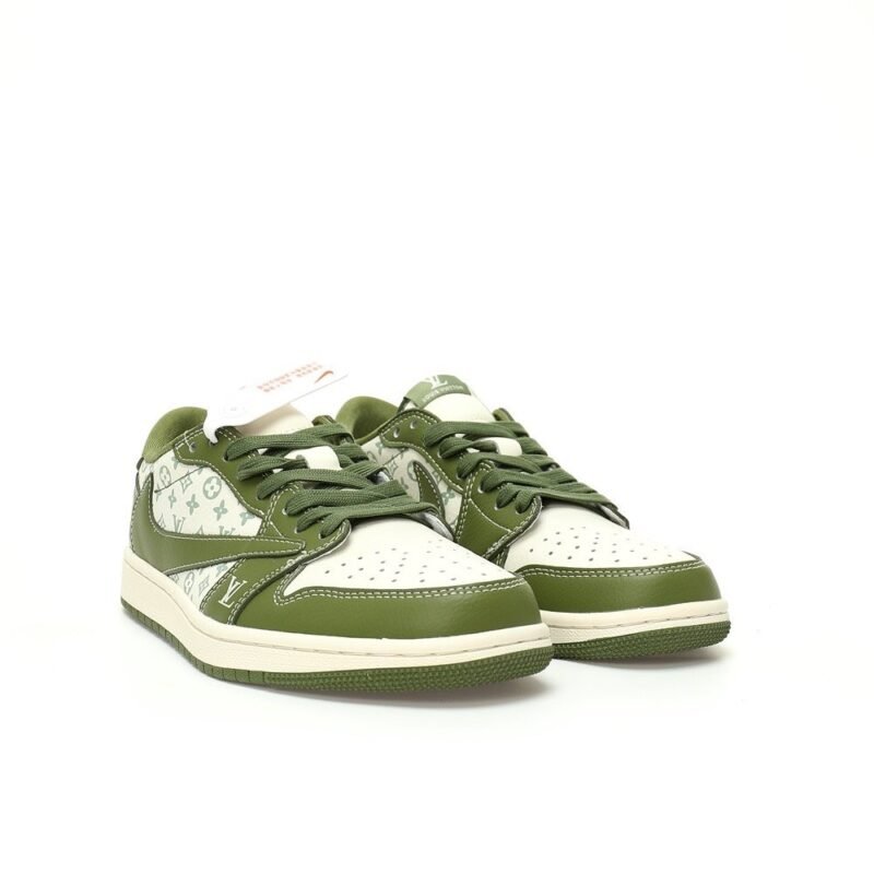 【AT3237】Louis Vuitton x Travis Scott x Nike Air Jordan 1 Low OG SP"LV Monogram"