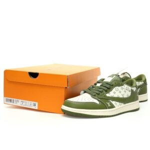 【AT3237】Louis Vuitton x Travis Scott x Nike Air Jordan 1 Low OG SP"LV Monogram"