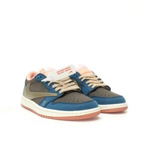 【AT3239】Louis Vuitton x Travis Scott x Nike Air Jordan 1 Low OG SP "Black Myth: Wu kong" ルイ・ヴィトン x トラビス・スコット x ナイキ エア ジョーダン 1 ロウ OG SP "ブラック ミス：ウーコン"