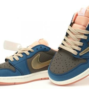 【AT3239】Louis Vuitton x Travis Scott x Nike Air Jordan 1 Low OG SP "Black Myth: Wu kong" ルイ・ヴィトン x トラビス・スコット x ナイキ エア ジョーダン 1 ロウ OG SP "ブラック ミス：ウーコン"