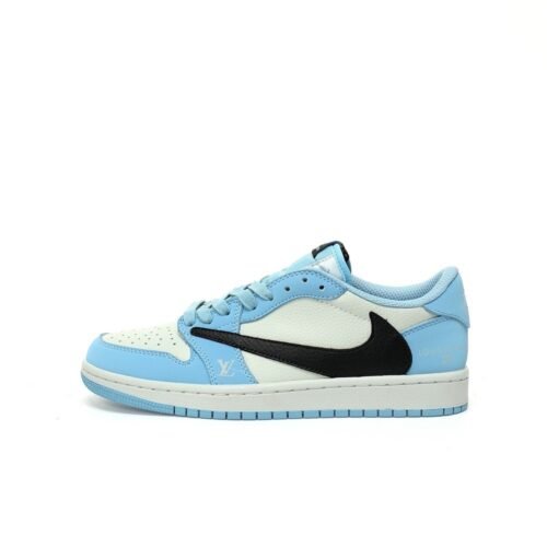【AT3240】Louis Vuitton x Travis Scott x Nike Air Jordan 1 Low OG SP"UNC"