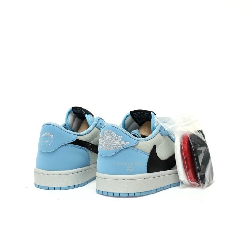 【AT3240】Louis Vuitton x Travis Scott x Nike Air Jordan 1 Low OG SP"UNC"