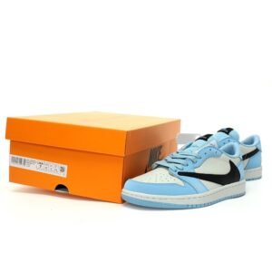 【AT3240】Louis Vuitton x Travis Scott x Nike Air Jordan 1 Low OG SP"UNC"
