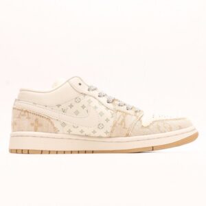 【AT3241】Louis Vuitton x Nike Air Jordan 1 Low OG SPDamier AzurBrownLV Monogram