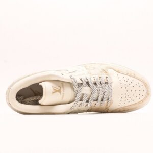 【AT3241】Louis Vuitton x Nike Air Jordan 1 Low OG SPDamier AzurBrownLV Monogram