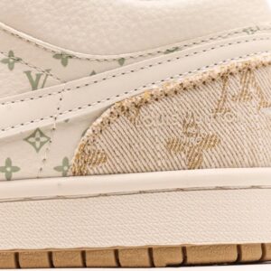 【AT3241】Louis Vuitton x Nike Air Jordan 1 Low OG SPDamier AzurBrownLV Monogram