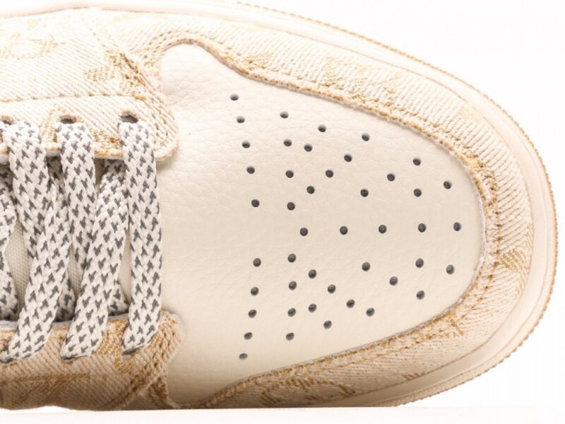 【AT3241】Louis Vuitton x Nike Air Jordan 1 Low OG SPDamier AzurBrownLV Monogram