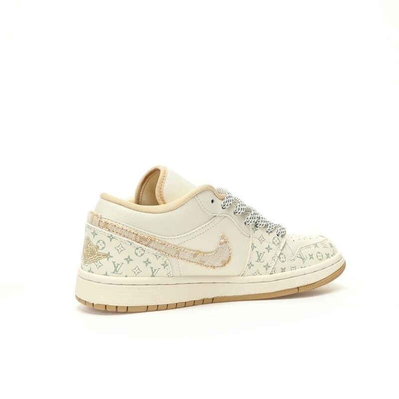 【AT3242】Louis Vuitton x Nike Air Jordan 1 Low OG SP "Beige/Khaki/LV Monogram" ルイヴィトン×ナイキ エア ジョーダン 1 ロー OG SP"ベージュ/カーキ/LVモノグラム"