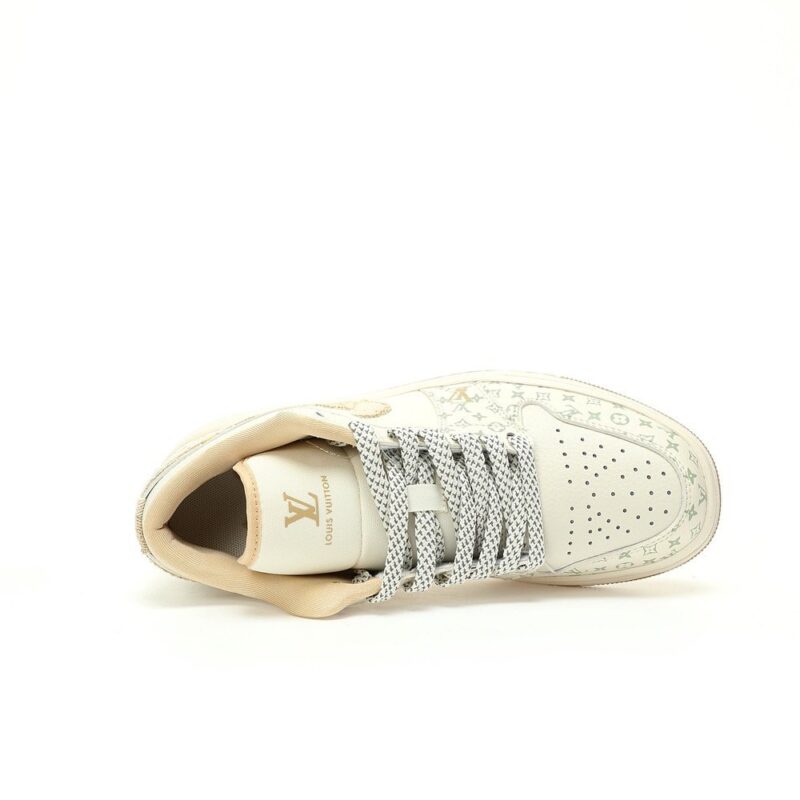 【AT3242】Louis Vuitton x Nike Air Jordan 1 Low OG SP "Beige/Khaki/LV Monogram" ルイヴィトン×ナイキ エア ジョーダン 1 ロー OG SP"ベージュ/カーキ/LVモノグラム"