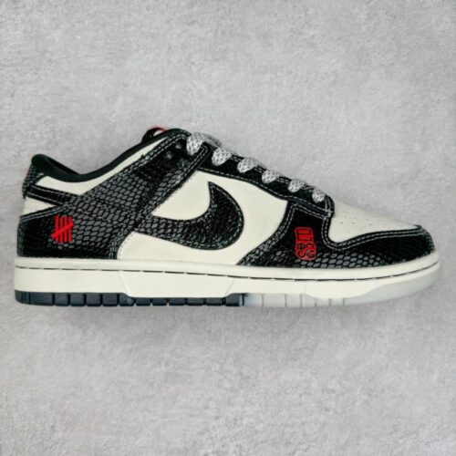 【AT3244】Nike SB Dunk Low Black and White Snake Limited Skateboarding Shoes Nike SBダンクロー ブラックアンドホワイトスネークプリント限定スケートシューズ