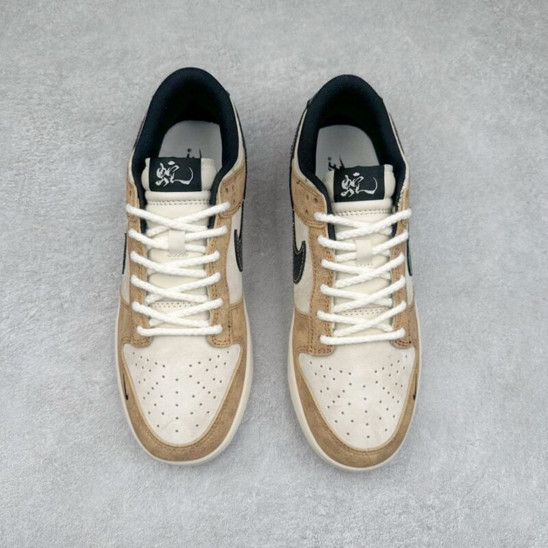 【AT3248】Nike x カクタスジャックコラボDunk Lowブラウンスネーク限定版-流行とレトロ、そして野性の魅力が融合したコラボ商品