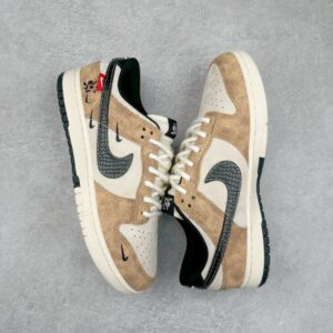 【AT3248】Nike x カクタスジャックコラボDunk Lowブラウンスネーク限定版-流行とレトロ、そして野性の魅力が融合したコラボ商品