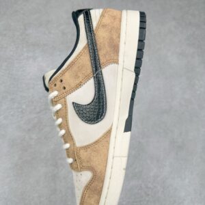 【AT3248】Nike x カクタスジャックコラボDunk Lowブラウンスネーク限定版-流行とレトロ、そして野性の魅力が融合したコラボ商品