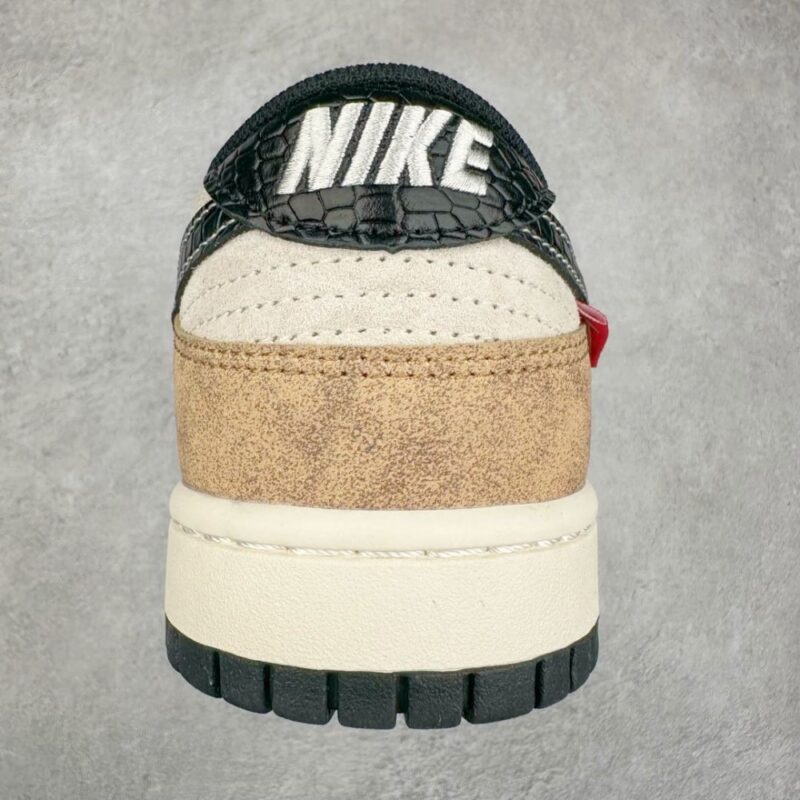 【AT3248】Nike x カクタスジャックコラボDunk Lowブラウンスネーク限定版-流行とレトロ、そして野性の魅力が融合したコラボ商品