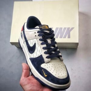 【AT3257】Nike Dunk Low Retro Nike x The North Face x Supreme "DIY高級カスタム" ノースフェイス ホワイト×ブルー 低カットフェイスウェア ナイキ × ザ ノースフェイス × シュプリーム コラボ ダンク ロー - 限定トレンドスニーカー