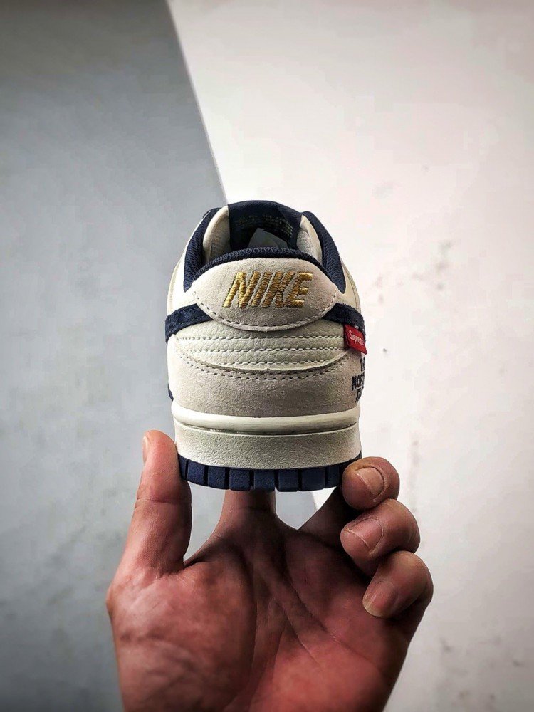 【AT3257】Nike Dunk Low Retro Nike x The North Face x Supreme "DIY高級カスタム" ノースフェイス ホワイト×ブルー 低カットフェイスウェア ナイキ × ザ ノースフェイス × シュプリーム コラボ ダンク ロー - 限定トレンドスニーカー