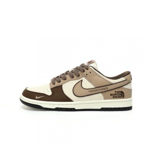 【AT3258】Nike x The North Face コラボ Nike Dunk Low Retro ブラウンスネーク限定スケートシューズ