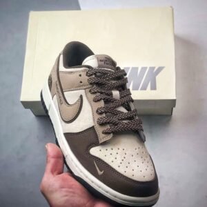 【AT3258】Nike x The North Face コラボ Nike Dunk Low Retro ブラウンスネーク限定スケートシューズ