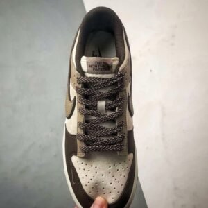 【AT3258】Nike x The North Face コラボ Nike Dunk Low Retro ブラウンスネーク限定スケートシューズ