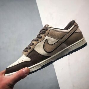 【AT3258】Nike x The North Face コラボ Nike Dunk Low Retro ブラウンスネーク限定スケートシューズ