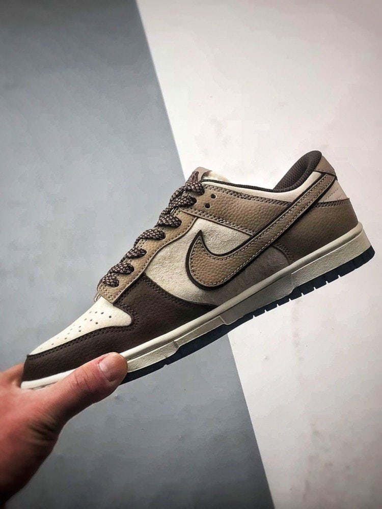 【AT3258】Nike x The North Face コラボ Nike Dunk Low Retro ブラウンスネーク限定スケートシューズ
