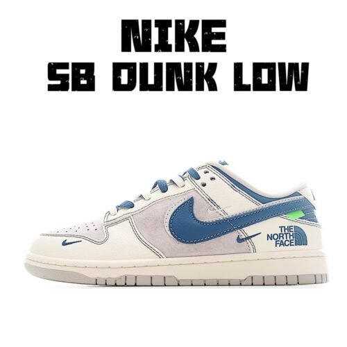 【AT3262】Nike x The North FaceコラボDunk Lowブルー＆ホワイトシリーズのトレンドスポーツシューズ、Nike Dunk Low Retro。