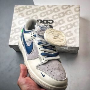 【AT3262】Nike x The North FaceコラボDunk Lowブルー＆ホワイトシリーズのトレンドスポーツシューズ、Nike Dunk Low Retro。