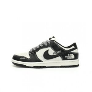 【AT3265】Nike x The North Face Dunk Low 黒白のカラーブロックスポーツシューズ Nike Dunk Low Retro