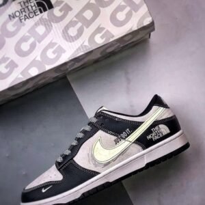 【AT3265】Nike x The North Face Dunk Low 黒白のカラーブロックスポーツシューズ Nike Dunk Low Retro