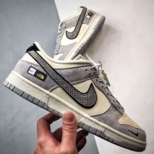 【AT3268】Nike x The North Face Dunk Low 灰色のレトロスタイル。クラシックでトレンディなデザインのNike Dunk Low Retro。
