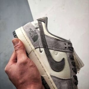 【AT3273】Nike x The North Face Dunk Low ナイキ×ザ・ノースフェイス ダンクロー 灰色のレトロスポーツシューズ ファッション性の高いデザイン ナイキ ダンクロー レトロ ノースフェイス オフホワイトグレー ダブルフック ロープロファイル カジュアルスポーツシューズ