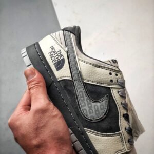 【AT3277】The North Face x CDG Nike Dunk Low - ファッションクラシックコラボスニーカー Nike Dunk Low Retro ノースフェイスCDG ミッドグレー ローカットカジュアルスポーツシューズ