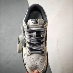 【AT3277】The North Face x CDG Nike Dunk Low - ファッションクラシックコラボスニーカー Nike Dunk Low Retro ノースフェイスCDG ミッドグレー ローカットカジュアルスポーツシューズ