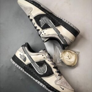 【AT3277】The North Face x CDG Nike Dunk Low - ファッションクラシックコラボスニーカー Nike Dunk Low Retro ノースフェイスCDG ミッドグレー ローカットカジュアルスポーツシューズ