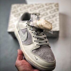 【AT3278】The North Face x Nike ノースフェイス×ナイキコラボスポーツカジュアルシューズ。ファッションにも合う快適なデザイン。NK Dunk Low RetroノースフェイスCDGミルキーグレーローカットカジュアルスポーツスニーカー。