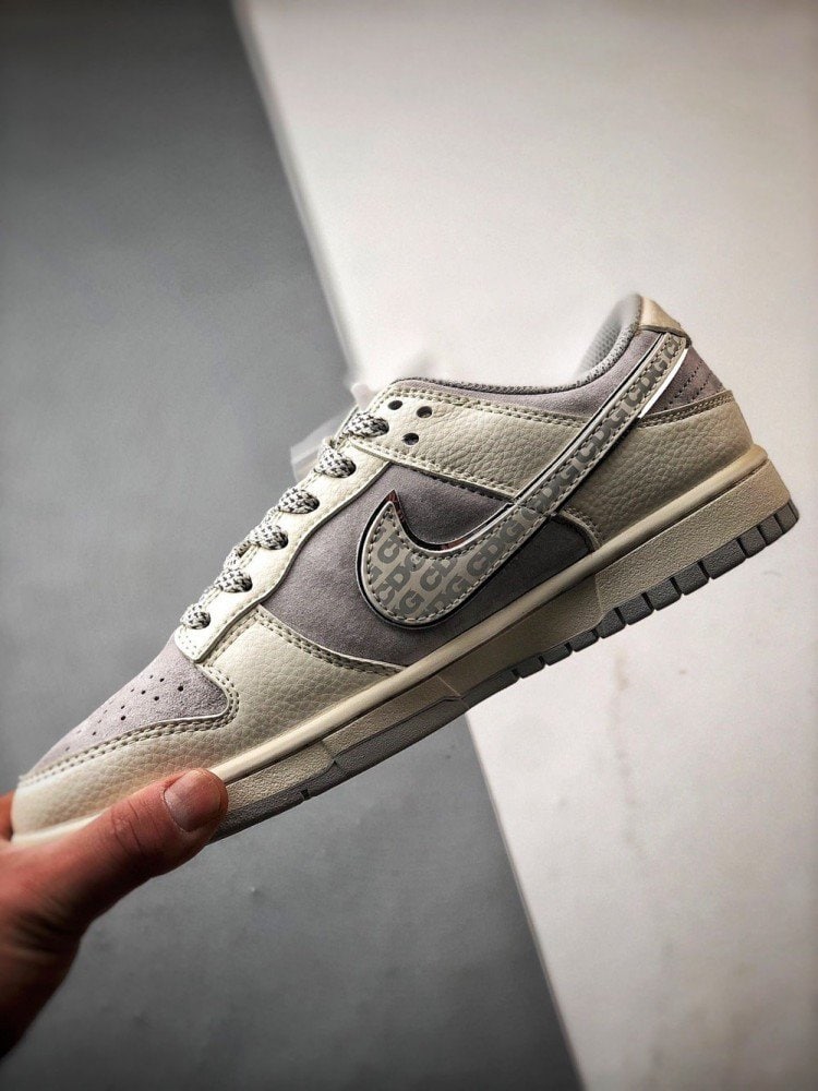 【AT3278】The North Face x Nike ノースフェイス×ナイキコラボスポーツカジュアルシューズ。ファッションにも合う快適なデザイン。NK Dunk Low RetroノースフェイスCDGミルキーグレーローカットカジュアルスポーツスニーカー。