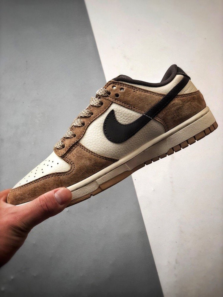 【AT3280】Nike × The North Faceの復古デザインスニーカー、Nike Dunk Low Retroノースフェイス白茶黒のフック、ローカットカジュアルスポーツシューズ