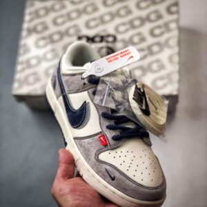【AT3285】The North Face × Nike ノースフェイス×ナイキのコラボレーションクラシックレトロスポーツシューズ - 個性的なトレンド必須アイテム。 ナイキ ダンク ロー レトロ ノースフェイス ベージュブルー ダブルフック ローカットカジュアルスポーツシューズ