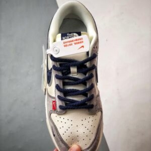【AT3285】The North Face × Nike ノースフェイス×ナイキのコラボレーションクラシックレトロスポーツシューズ - 個性的なトレンド必須アイテム。 ナイキ ダンク ロー レトロ ノースフェイス ベージュブルー ダブルフック ローカットカジュアルスポーツシューズ