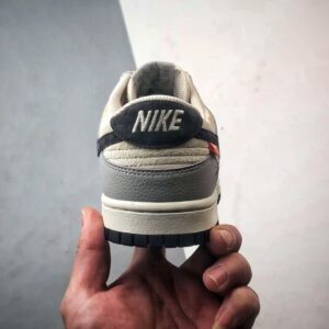 【AT3288】Nike x StussyのNike Dunk Low "Stussy"コラボスニーカーNike Dunk Low Retro ステューシー ミストグレー ブラック フック ローカット カジュアルスポーツシューズ