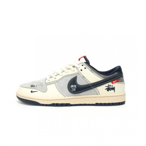 【AT3289】Nike x Stussy Nike Dunk Low Retro ステューシーのサイン入りブルーフック ロートップカジュアルスポーツシューズ