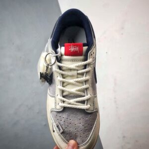【AT3289】Nike x Stussy Nike Dunk Low Retro ステューシーのサイン入りブルーフック ロートップカジュアルスポーツシューズ