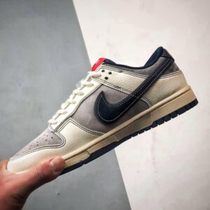 【AT3289】Nike x Stussy Nike Dunk Low Retro ステューシーのサイン入りブルーフック ロートップカジュアルスポーツシューズ