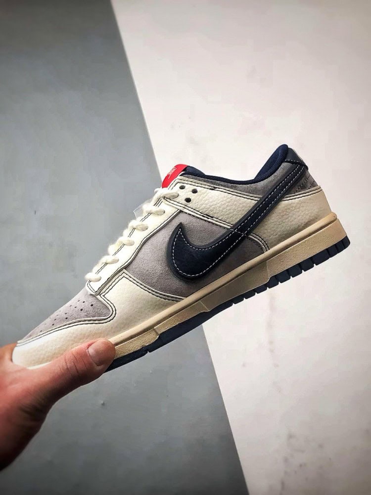 【AT3289】Nike x Stussy Nike Dunk Low Retro ステューシーのサイン入りブルーフック ロートップカジュアルスポーツシューズ