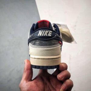 【AT3289】Nike x Stussy Nike Dunk Low Retro ステューシーのサイン入りブルーフック ロートップカジュアルスポーツシューズ