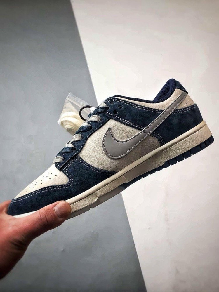 【AT3291】Nike x Stussy x Supreme Nike Dunk Low Retro ステューシー ブルー ホワイト リフレクティブ グレー チェック ローカット カジュアル スポーツ スニーカー