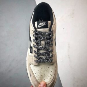 【AT3292】Nike Dunk x Stussy コラボレーションモデル Nike Dunk Low Retro ストゥーシー ミストブラック ダブルスウッシュ ローカット カジュアルスポーツシューズ